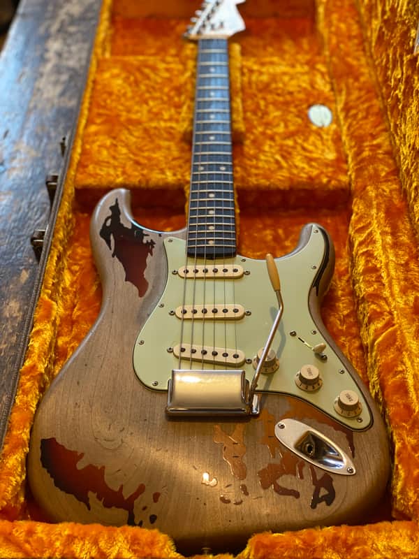 Super Lightweight Fender Custom Shop Rory Gallagher Stratocaster Heavy Relic 3 Tone Sunburst w/OHSC 2017 image 1