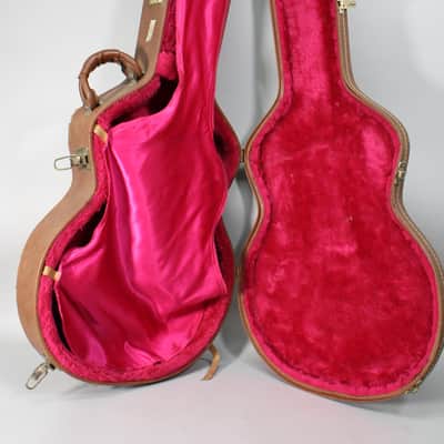 90s/00s Gibson 335 Semi Hollow Case Brown/Pink image 3