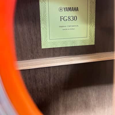Yamaha FG830-AB Acoustic Guitar 2010s - Autumn Burst image 3