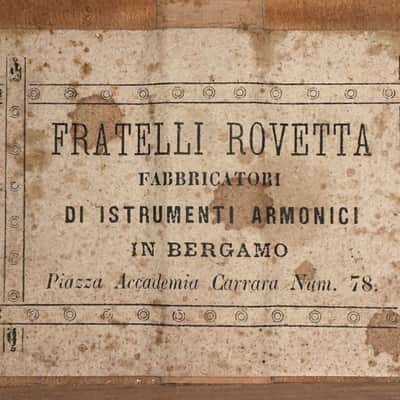 Fratelli Rovetta ~1880 Romantic Guitar - handmade guitar for highest demands - it has a magical sound - check video! image 17
