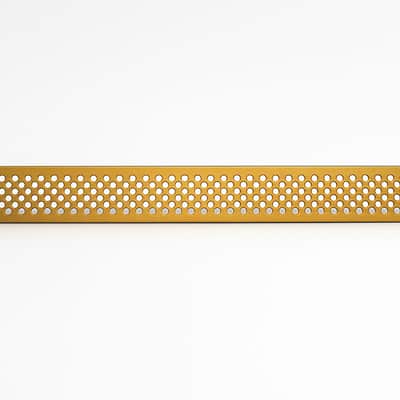 1U Gold Vented Steel Panel – 19” Rack Mount Faceplate – Perforated Vent image 2