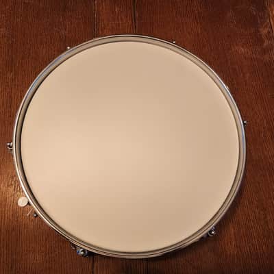 Ludwig No. 405 Aluminum Piccolo 3x13" 6-Lug Snare Drum with Pointed Blue/Olive Badge late 70's- Chrome-Plated image 7