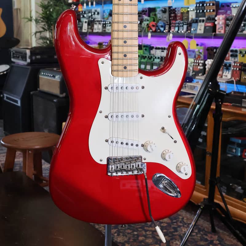 Fender Jimmie Vaughan Tex-Mex Stratocaster Candy Apple Red w/Case - USED