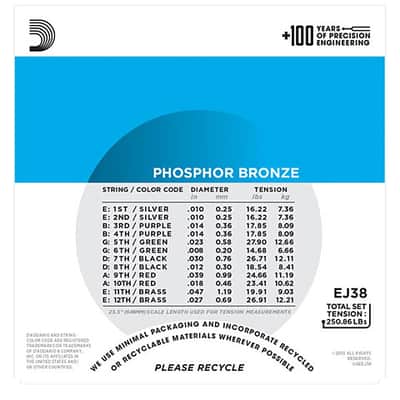 D'Addario EJ38 .010-047 image 2