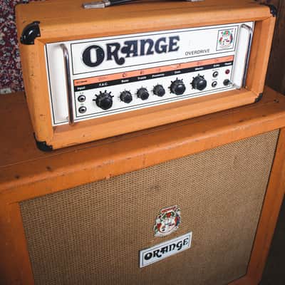 Orange OR120 Overdrive Head (1977) / Orange 4x12 Cab (1971) 1970s - Orange image 11
