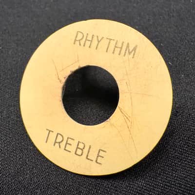 Gibson Burst Switch Upgrade Set Relic Aged Poker Chip Bakelite (Amber Catalin) Switch Tip and Heavy Knurled Switch Nut 1958 1959 image 4
