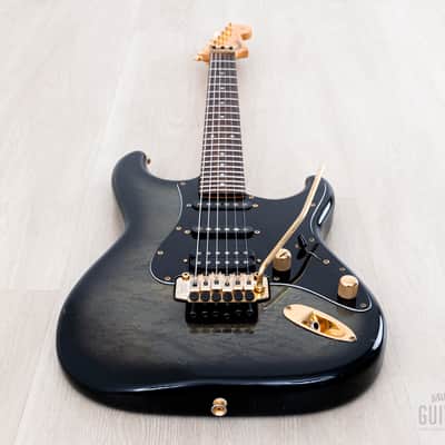 1990 Fender Pro Feel Stratocaster STR-680 SSH Blueberry Sunburst w/ Floyd Rose, Japan MIJ Fujigen image 11