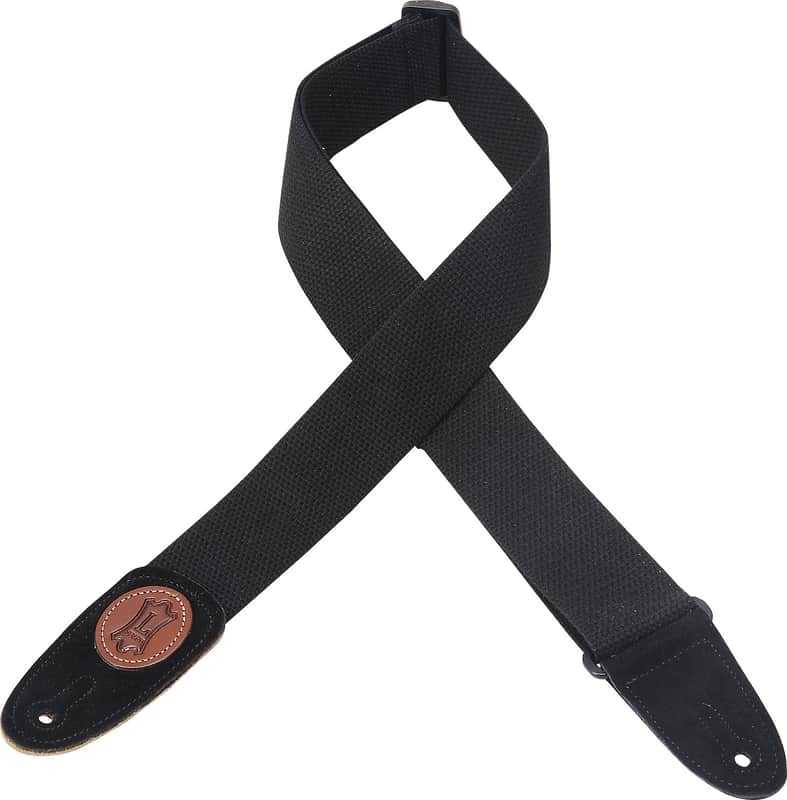 Levy's MSSC8-BLK 2" Cotton Guitar Strap image 1