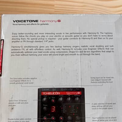 TC Helicon VoiceTone Harmony-G Harmony G comes in Original Box in Excellent Condition image 17