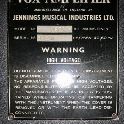 Vox JMI AC30 / 6 Treble head 1964 Black image 11
