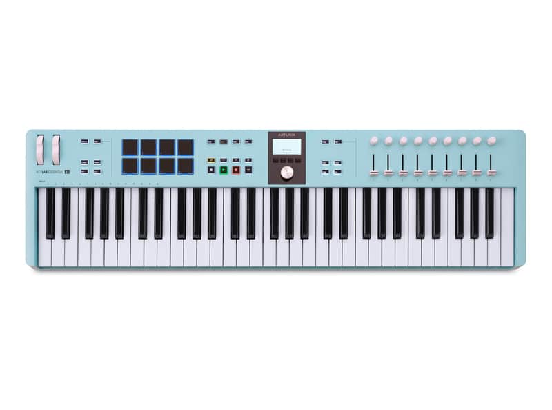 Arturia KeyLab Essential 61 Mk3 MIDI Keyboard Controller (Aquamarine) [DEMO] image 1