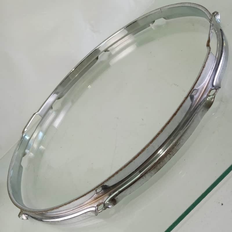 Ludwig 15"COB Triple-Flange Snare Drum Chrome-BRASS Resonant Rim/Hoop 8Lug50-60s image 1