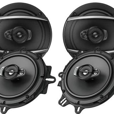 Pioneer TS-A1670F 6-1/2" Car Audio 3-Way Coaxil Speakers & 6.5" Speaker Box image 2