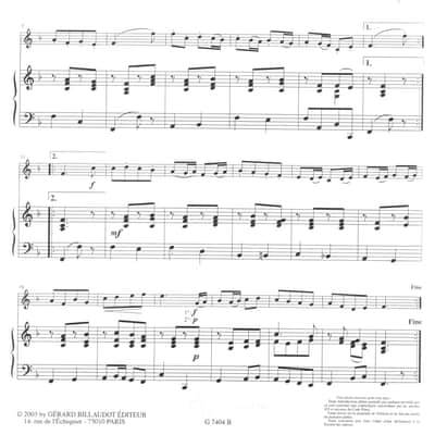 Marin Marais - Le Basque - for Alto saxophone and piano image 3
