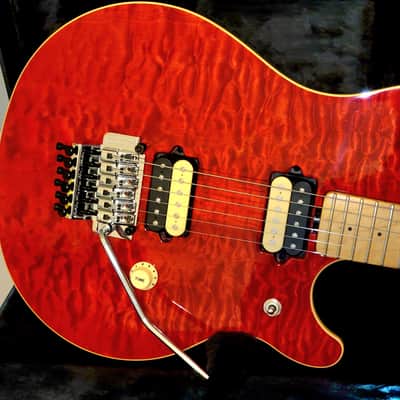 VIDEO! 1995 Ernie Ball Music Man EVH Eddie Van Halen Signature Red Quilt COLLECTOR GRADE 1 owner image 9