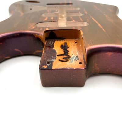 Warmtone Custom Guitars Strat Style Guitar Body “Metallic Purple Pour” image 8