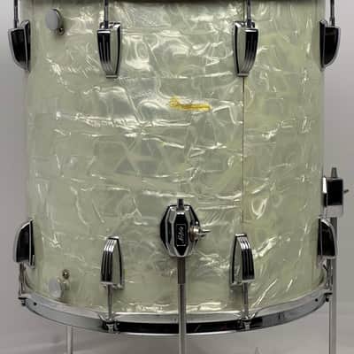 Ludwig 22/13/14/16" 70's 3-ply Drum Set - White Marine Pearl image 22