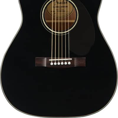 Fender Classic Design CC-60SCE Concert Black Electro Acoustic Guitar image 1