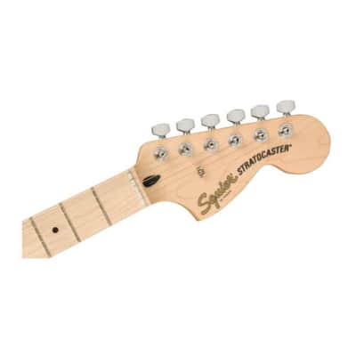 Fender Squier Affinity Series Stratocaster FMT HSS Guitar with Maple C-Shaped Neck (Maple Fingerboard, Black Burst) image 6