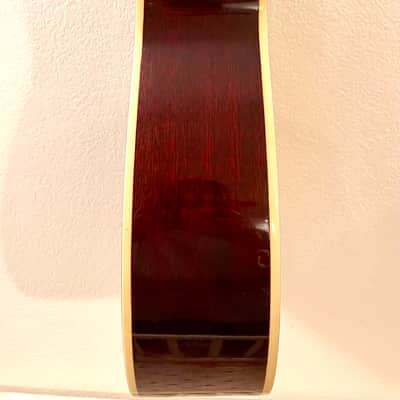 Washburn  F-10S Acoustic Folk Guitar Solid Spruce Top Mahogany Back Sides 2020 Natural/Cherry image 20