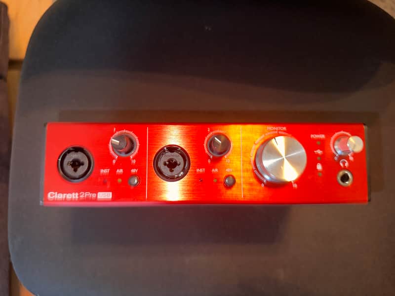 Focusrite Clarett 2Pre USB Audio Interface 2010s - Red image 1