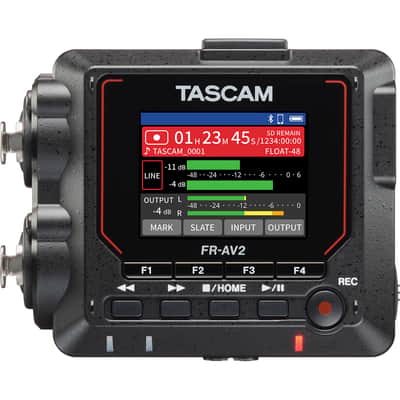 Tascam FR-AV2 32-Bit Float Field Recorder and Timecode Generator with Mixer image 7