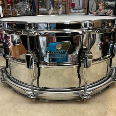 Ludwig LM402 6.5”x14” Supraphonic Snare Drum - Chrome Over Aluminum image 4