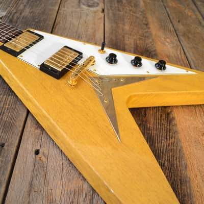 Hamer Vector Flying V 2004 Natural Korina image 6