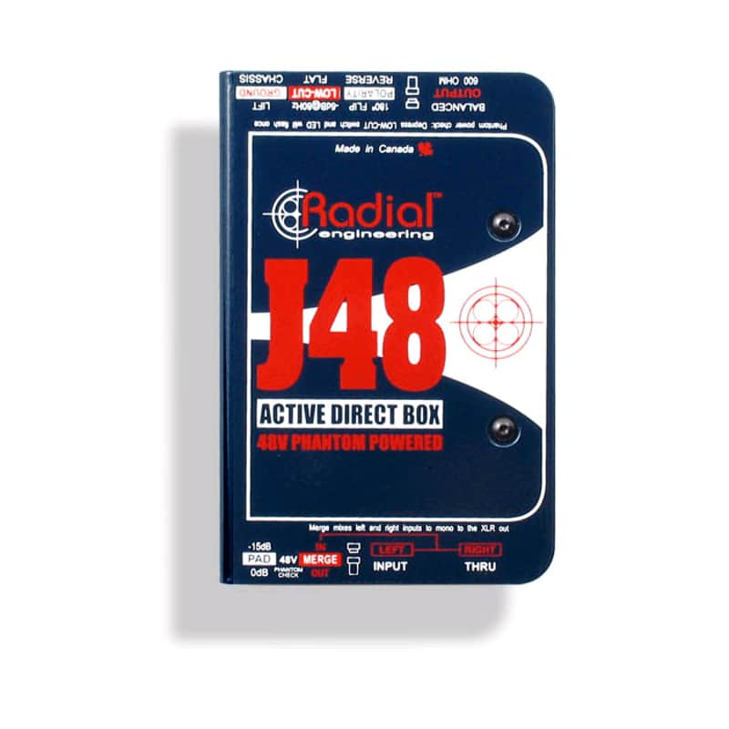 Radial Engineering J48 48V Phantom Powered Active Direct Box image 1