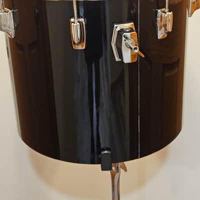 1978 Tama Imperialstar 14x16 Concert Tom Jet Black Made in Japan Vintage image 7