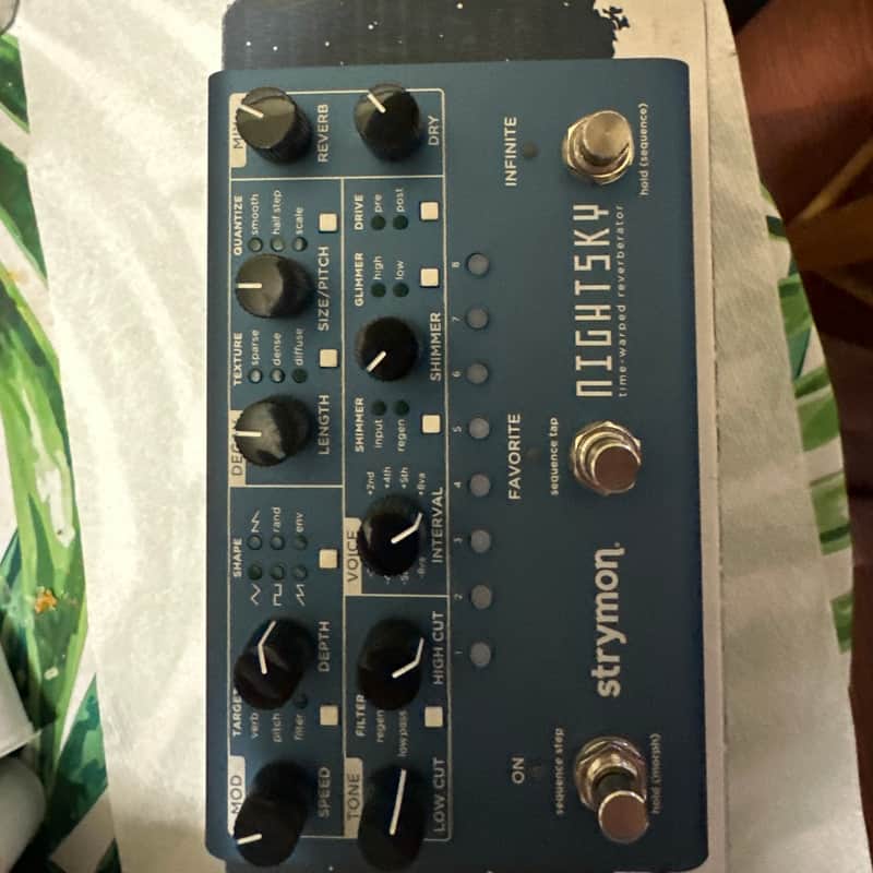2020 – Present Strymon NightSky Time-Warped Reverberator Blue