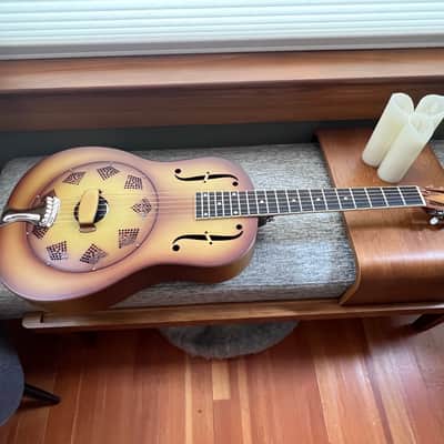 National Reso-Phonic Triolian 2021 - Walnut Burst - Steel image 1