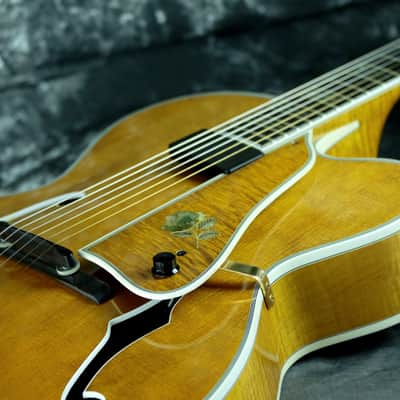 Heritage Johnny Smith Rose w/ Rose Pick Guard 1998 Amber image 12