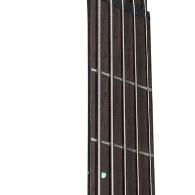 Ibanez SRMS725 Multi-Scale 5-String Bass Guitar, Panga Panga, Blue Chameleon image 4