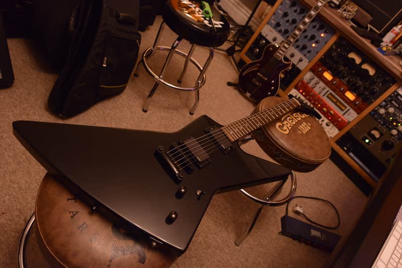ESP James Hetfield Metallica Explorer Grass Roots Black Guitar