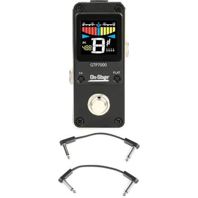 On-Stage Mini Pedal Tuner with 3 Patch Cables image 2