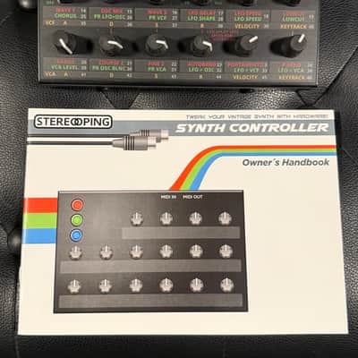 Stereoping CE-1 Knob Box Controller and Manual for KAWAI K3 Synthesizer