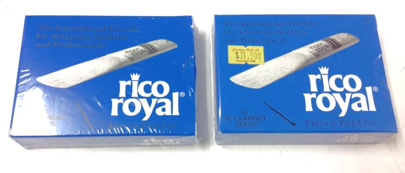 2 BOXES - Rico Rico Royal Bb Clarinet Reeds - Strength 4.0 (10-Pack) Standard image 1