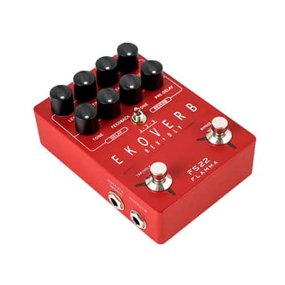 FLAMMA FS22 Ekoverb Guitar Stereo Dual Reverb Delay Effects Pedal image 2