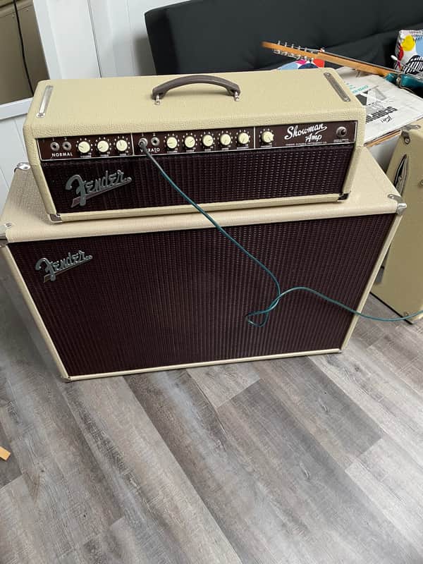 Fender Showman 15 6G14-A 100-Watt 1x15" Piggyback Guitar Amp 1961 - 1963 - Blonde image 1