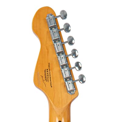 Vintage REVO Series 'Colt' HS Duo Electric Guitar ~ Firenza Red image 8