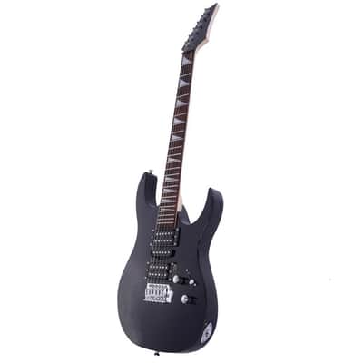Cxxss Black Flame Type Maple Wood 24 Frets Beginner Electric Guitar Set image 4