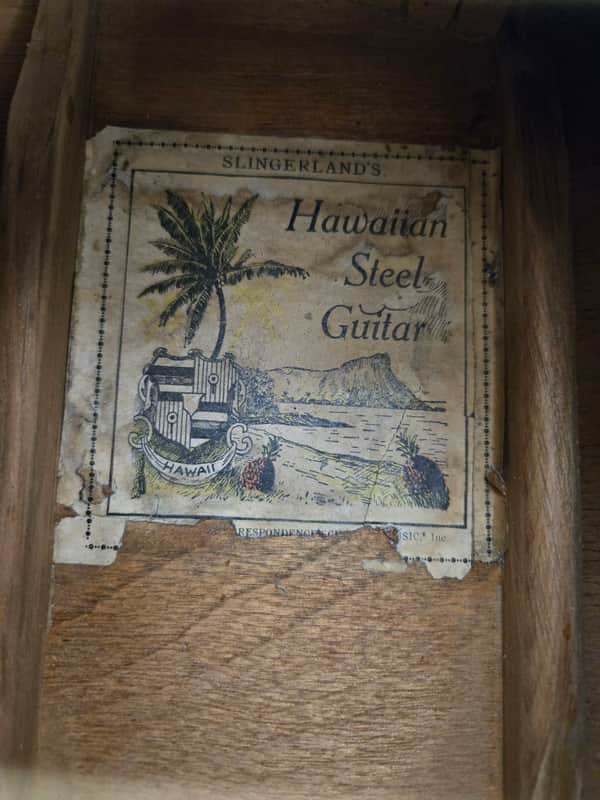 Slingerland Hawaiian Steel Guitar 1920s Vintage Acoustic Parlor Guitar image 1