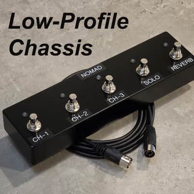 Custom Mesa Boogie Nomad 45 / 55 Low Profile (non-staggered) Footswitch with 10-Foot cable (7-Pin DIN) image 1