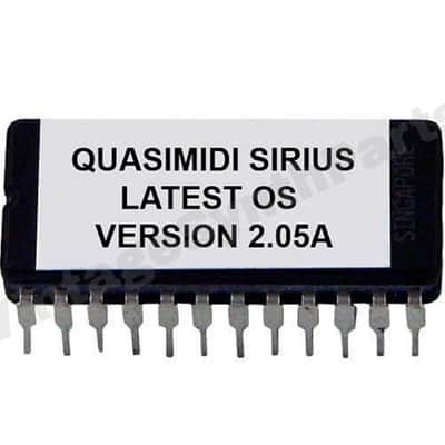 Quasimidi Sirius Synthesizer last OS Firmware V2.05 EPROM ROM Update Upgrade