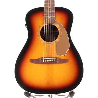 Fender Malibu Player, Walnut Fingerboard, Gold Pickguard, Sunburst (AA4) (08167) image 1