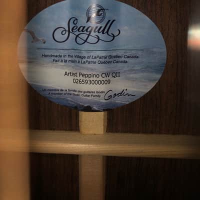 Seagull Artist Peppino D’Agostino Fingerstyle Rosewood dreadnought guitar image 7