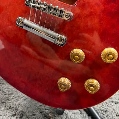 Guitar Fetish LP body+neck project - Red quilt image 2