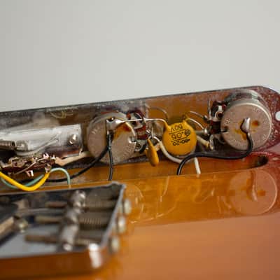 Fender  Telecaster Solid Body Electric Guitar (1968), ser. #263022, original black tolex hard shell case. image 13
