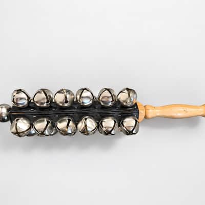 Unbranded 13-Bell Sleigh Bells with Wooden Handle – Hand Percussion image 1